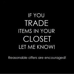 Please let me know if you are a seller that Trades